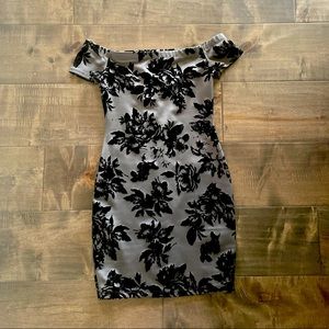 Off the shoulder mini dress